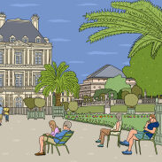 Illustration de paysage urbain