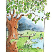 Arbre à feuilles vertes