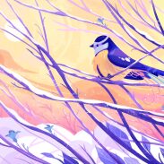 Petit oiseau sur une branche