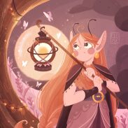 Elf avec lanterne