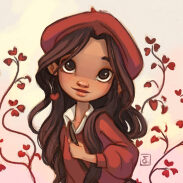 Fille aux cheveux longs et chapeau