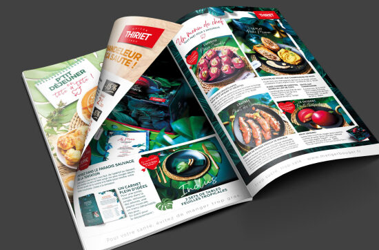 Brochure de magazine culinaire