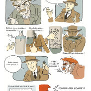 Bandes dessinées humoristiques sur des vendeurs
