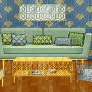 Salle de séjour de style Art déco