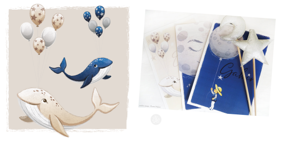 Baleines et ballons
