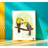 Toucans sur un branche