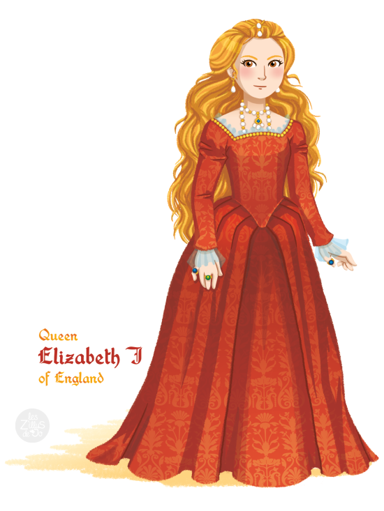 Reine Elizabeth I en illustration