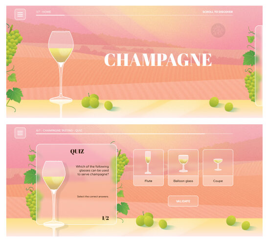 Dégustation de champagne