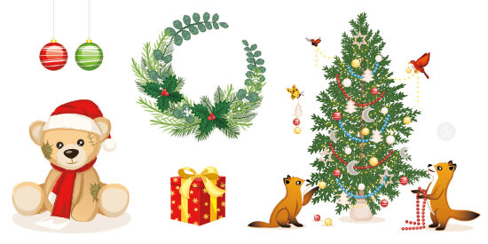Décorations de Noël animalières