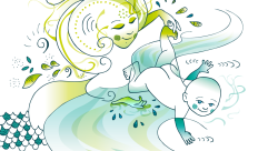 Thétis et Achille - Particulier - Magali AUNEAU-CHÉNÉ-illustrateur