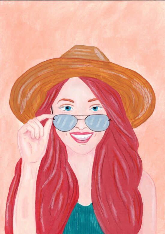 Portrait d'une femme souriante