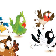 oiseaux dansant
