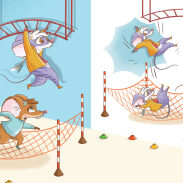 Un rat en parachute sur une patateras