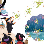 Cérémonie de sorcellerie dans la pluie