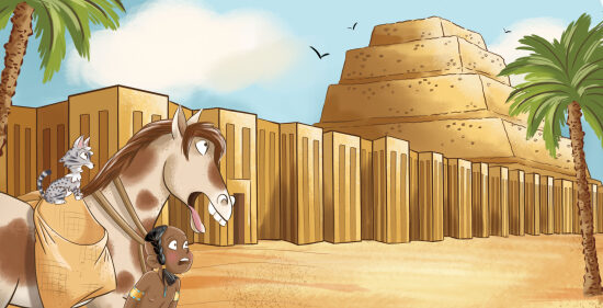Illustration d'un cheval de course