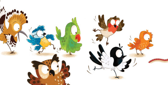 oiseaux dansant