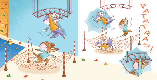Un rat en parachute sur une patateras