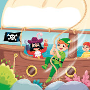 Aventure de pirates sur un bateau