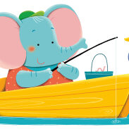 Éléphant au bord de l'eau