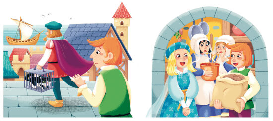 Histoire médiévale avec personnages