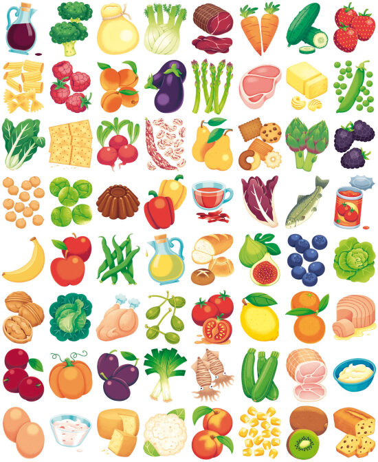 Fruits et légumes variés